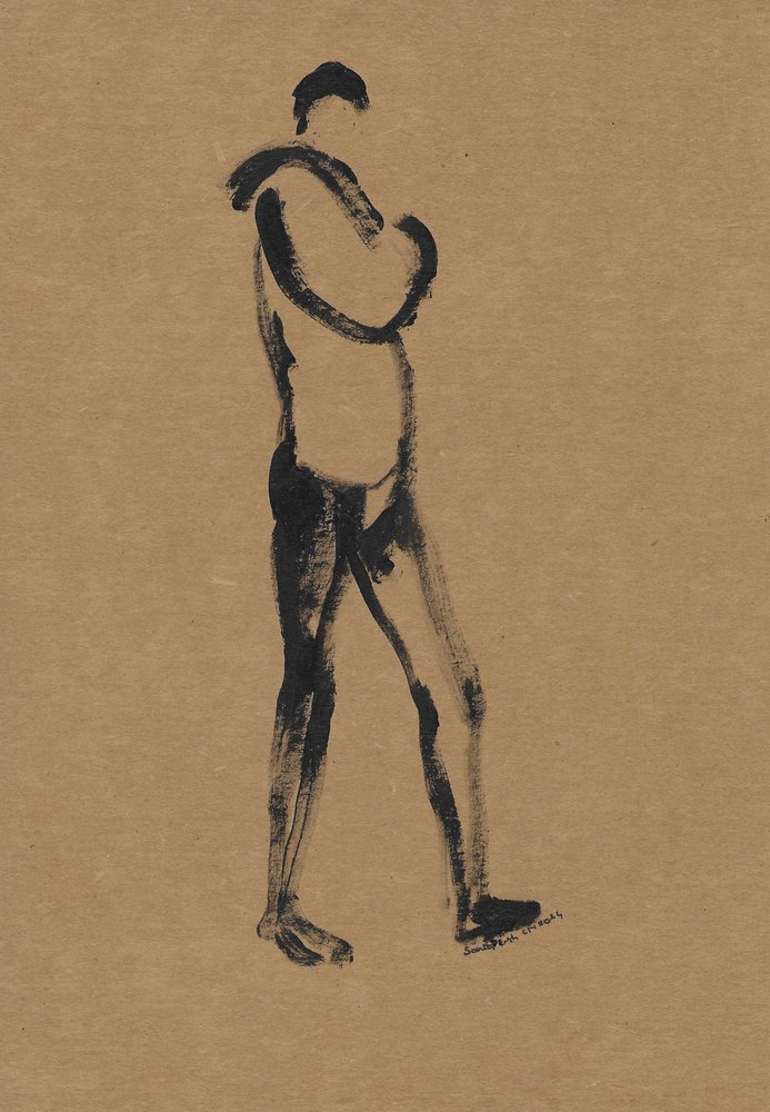 Uttrycksfull manlig figur av Santhosh ch
