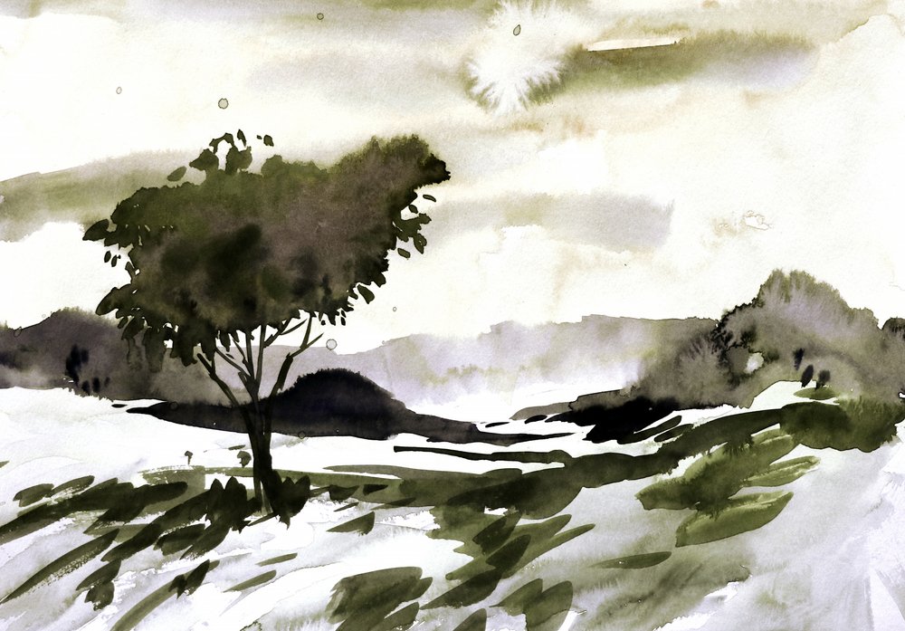 Landskapet vid Lone Tree av Santhosh ch