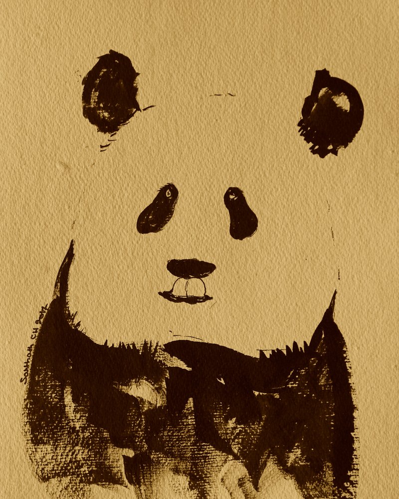 Minimalistisk pandabjörn av Santhosh ch