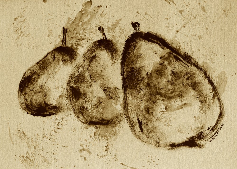 Päron i sepia av Santhosh ch