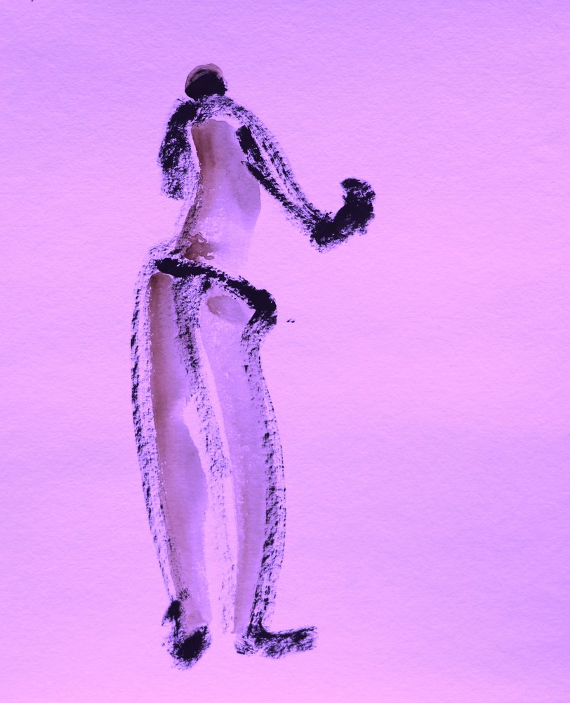 Lila gestfigur av Santhosh ch