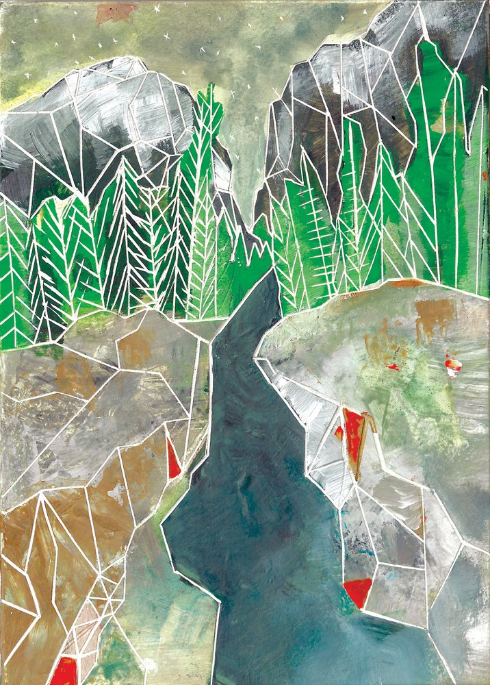 Geometrisk bergsflod av Sarah Fitzgerald