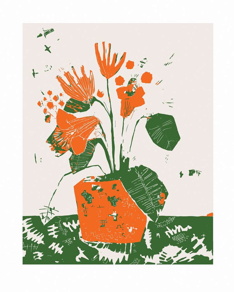 Apelsinblommor i kruka av Sarah Fitzgerald