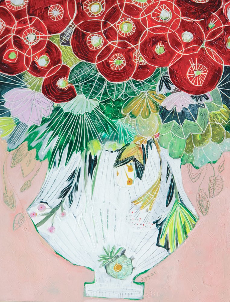 Vackert blomstervas av Sarah Fitzgerald