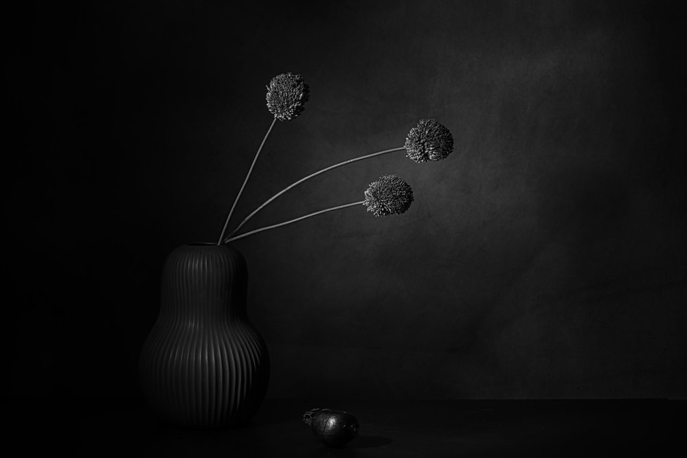 Mörk blommig stillhet av Saskia Dingemans