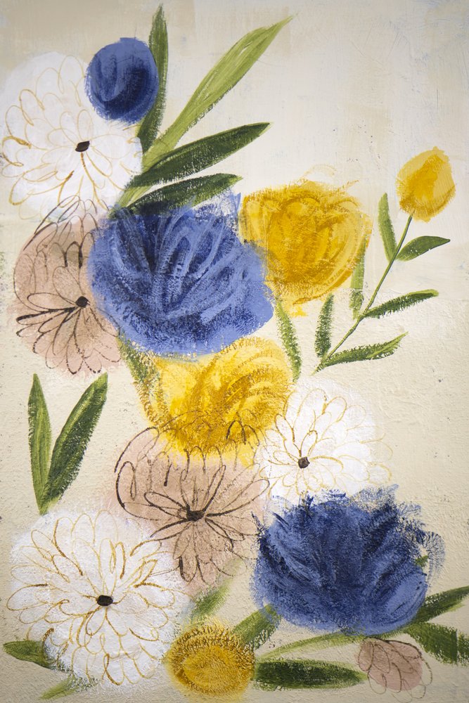 Modern blomsterbukett av Shelley Hampe