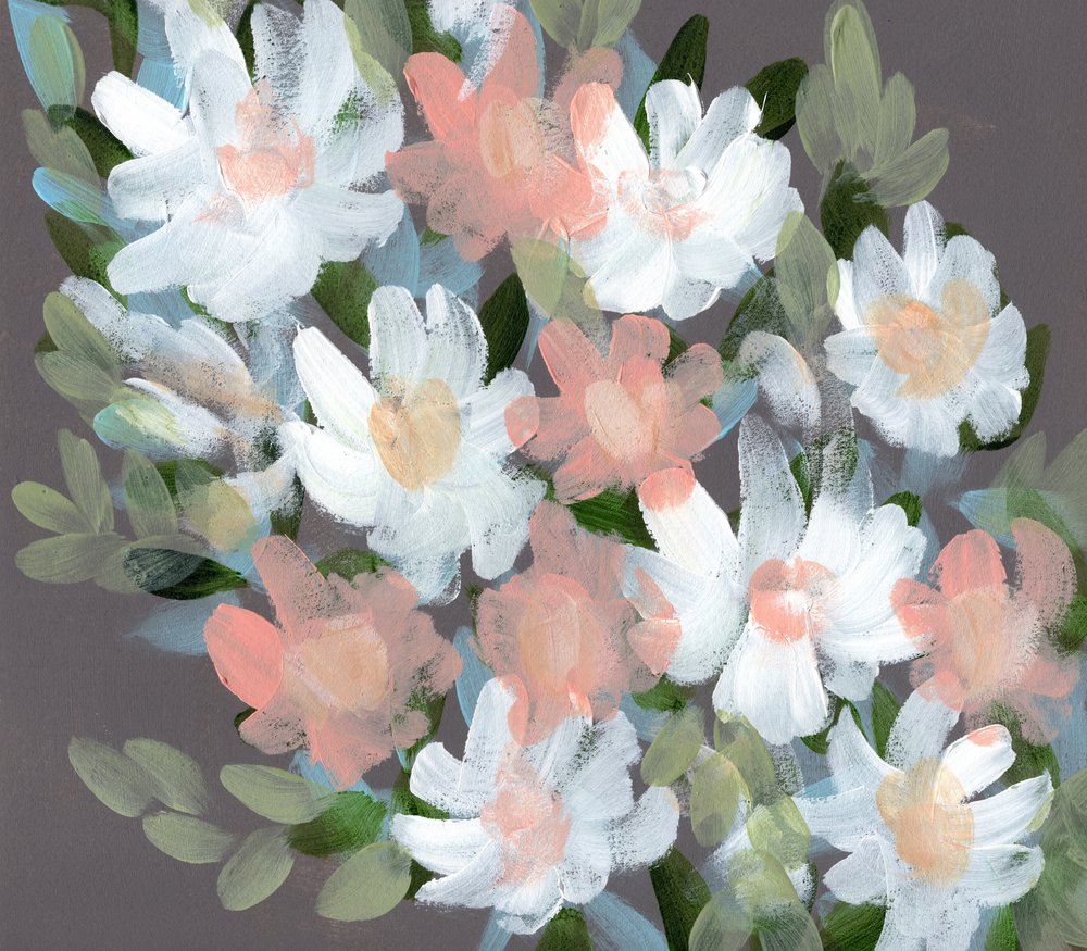Dämpad blomsterbukett av Shelley Hampe