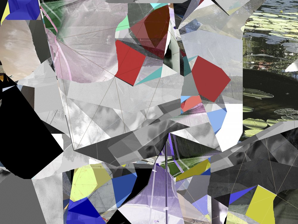 Abstrakt geometriskt landskap av Stefan Fransson