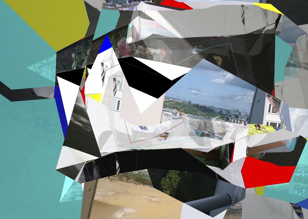 Abstrakt stadsgeometri av Stefan Fransson