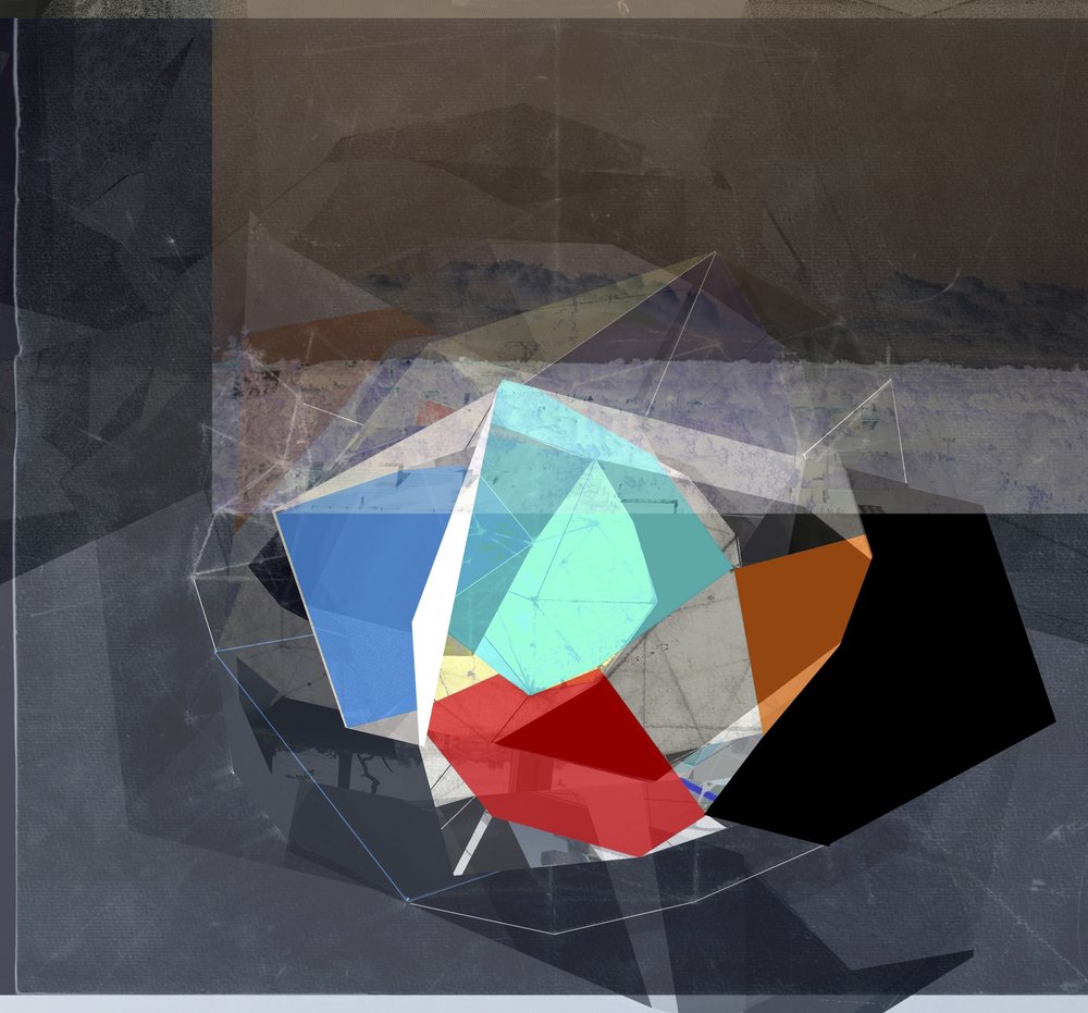 Geometriska former i flera lager av Stefan Fransson