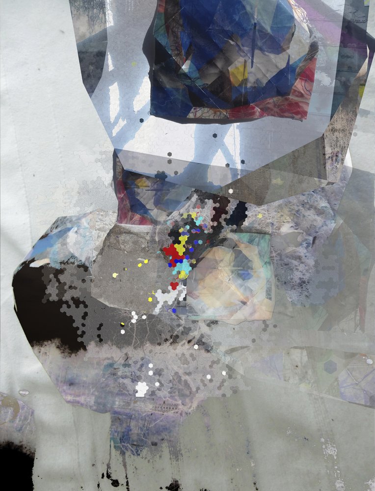 Modernt abstrakt collage av Stefan Fransson