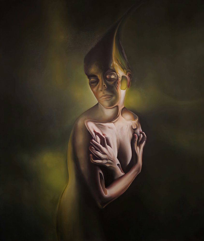 Mörk surrealistisk kvinna av Stefano Mazzolini