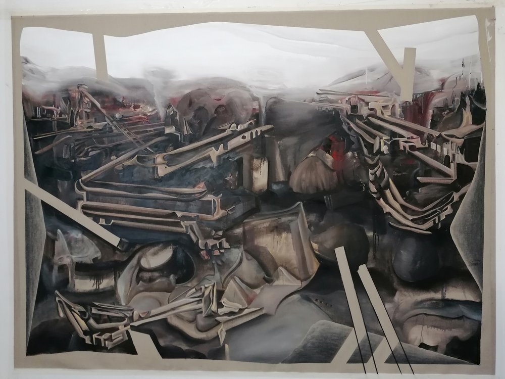 Dystopiskt maskinlandskap av Stefano Mazzolini