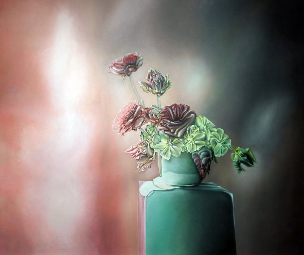 Surrealistiskt blomsterstilleben av Stefano Mazzolini