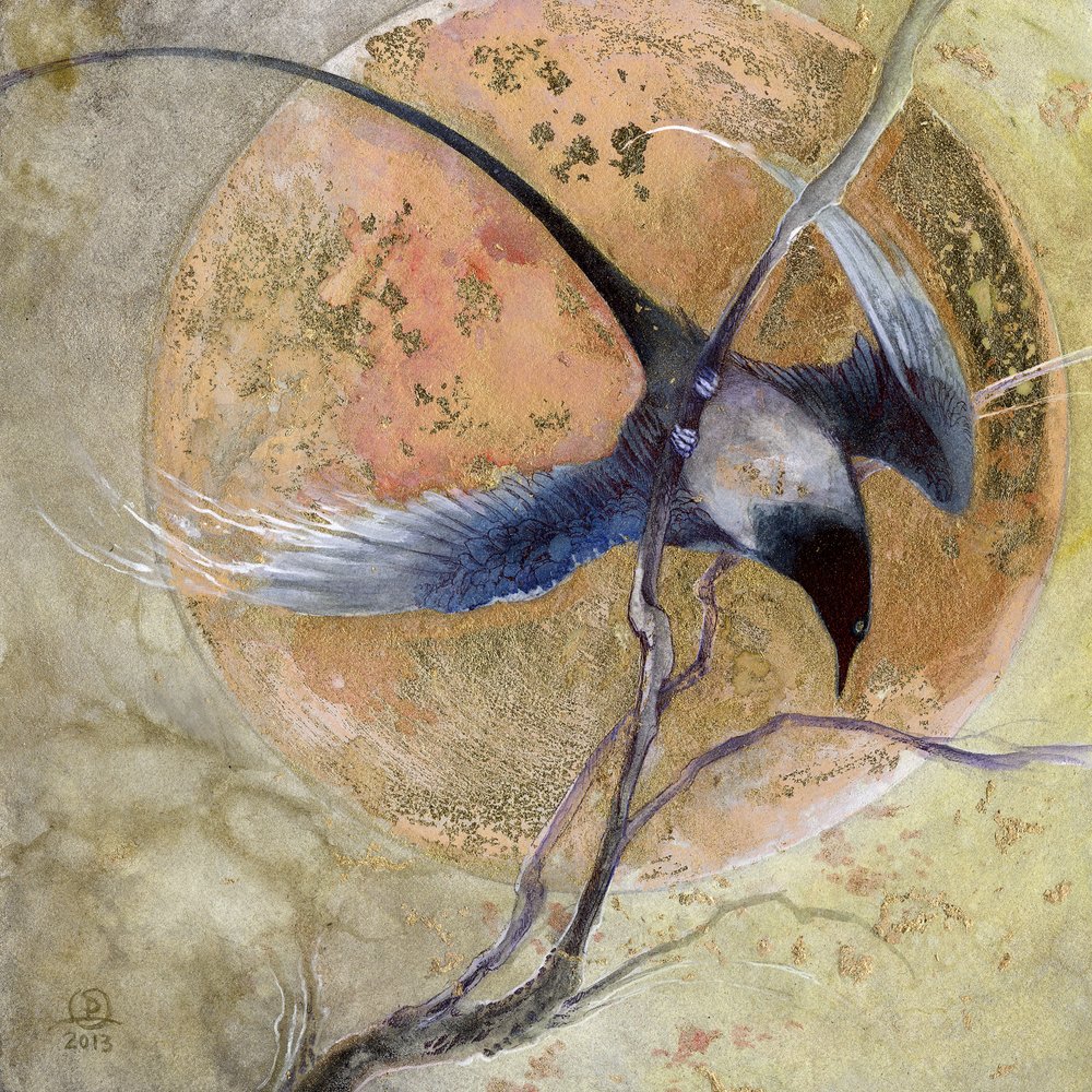 Blue Bird Golden Moon av Stephanie Law