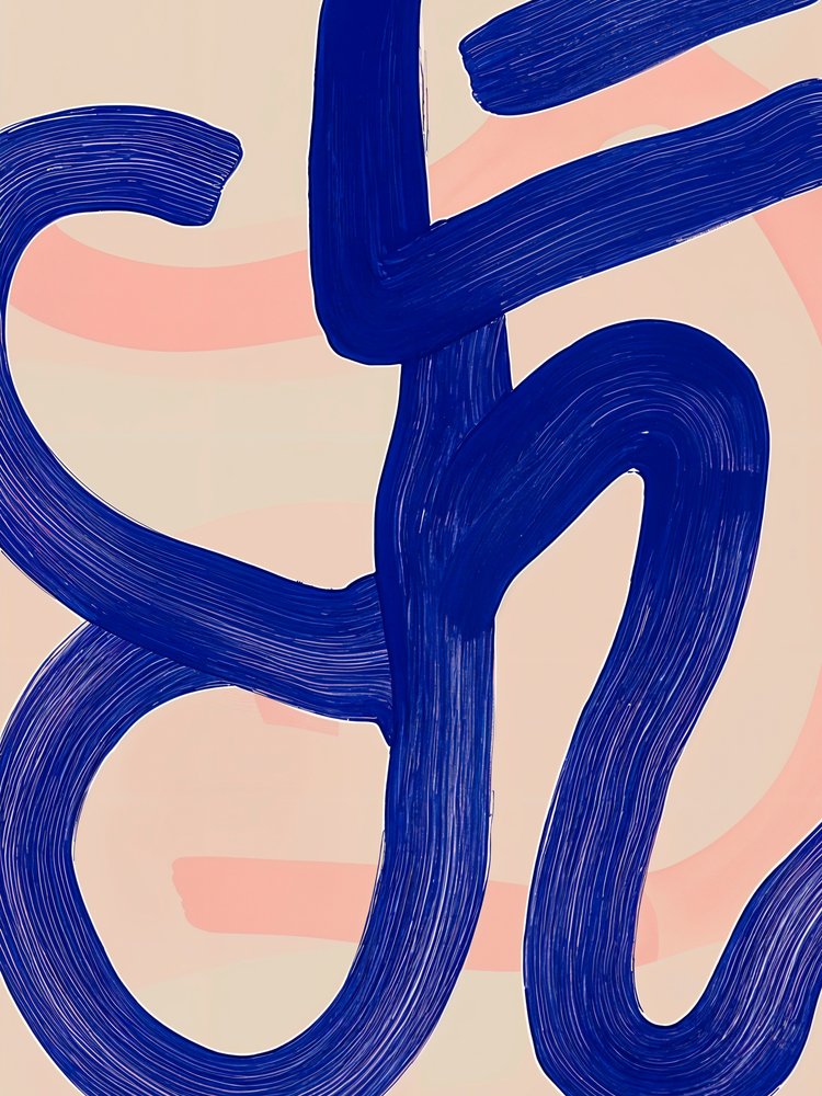 Abstrakt Blue Flow av Studio Palette