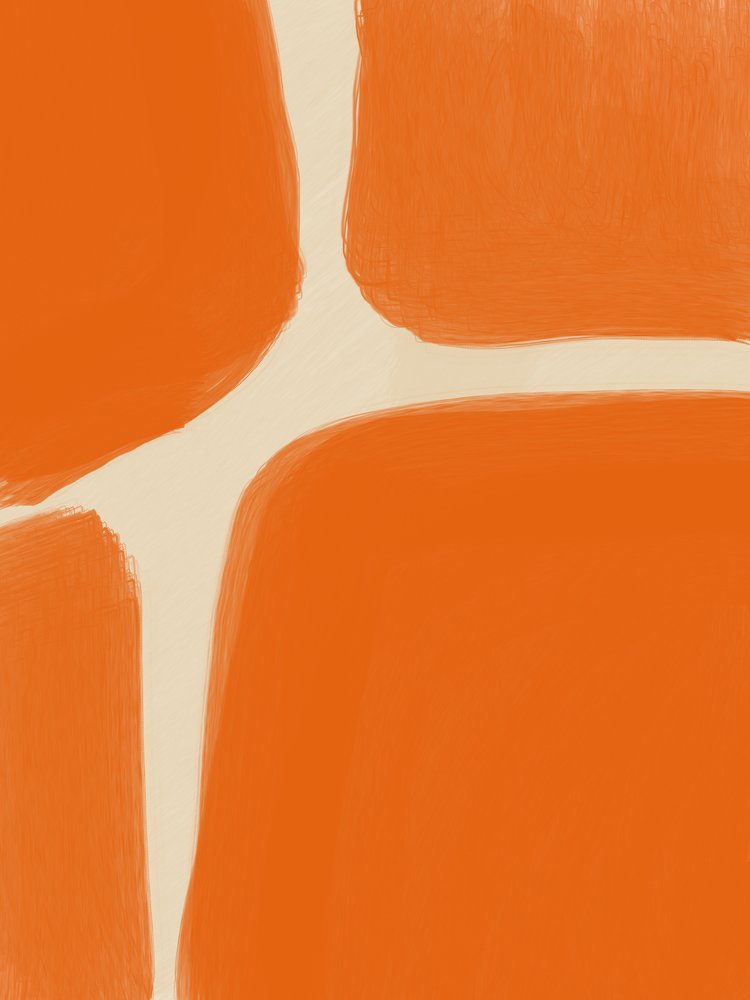Abstrakta orange former av Studio Palette