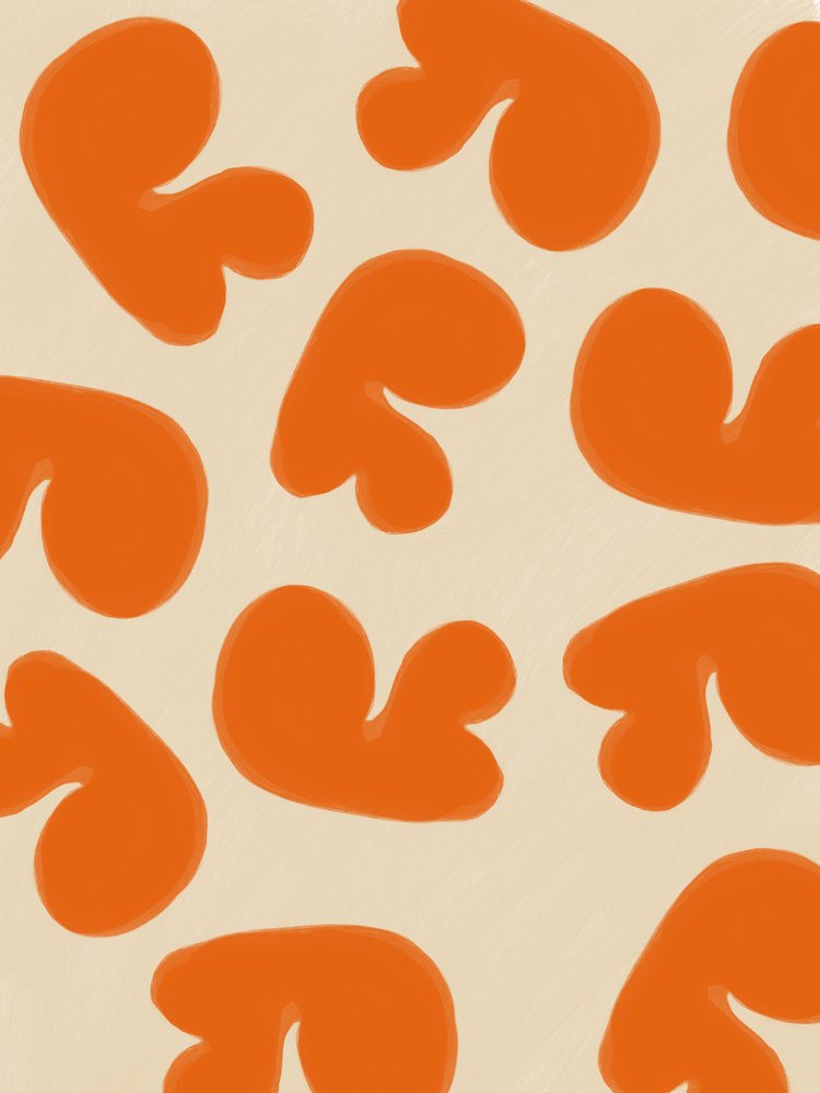 Abstrakta orange former av Studio Palette