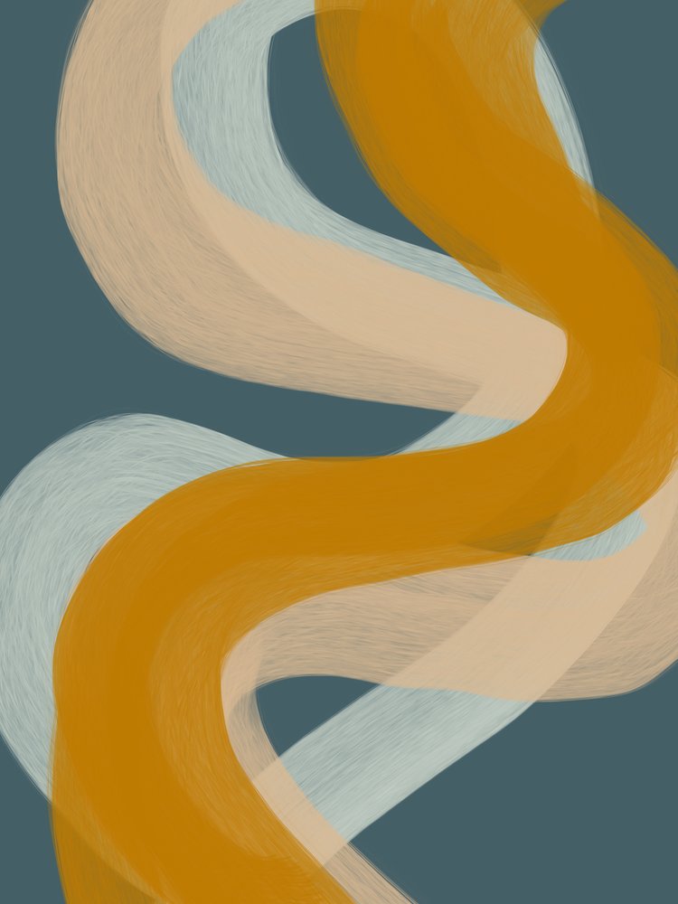 Flytande abstrakta kurvor av Studio Palette