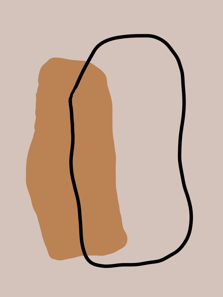Modern organisk abstraktion av Studio Palette