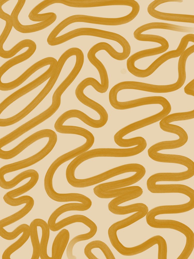 Mustard Organic Flow av Studio Palette