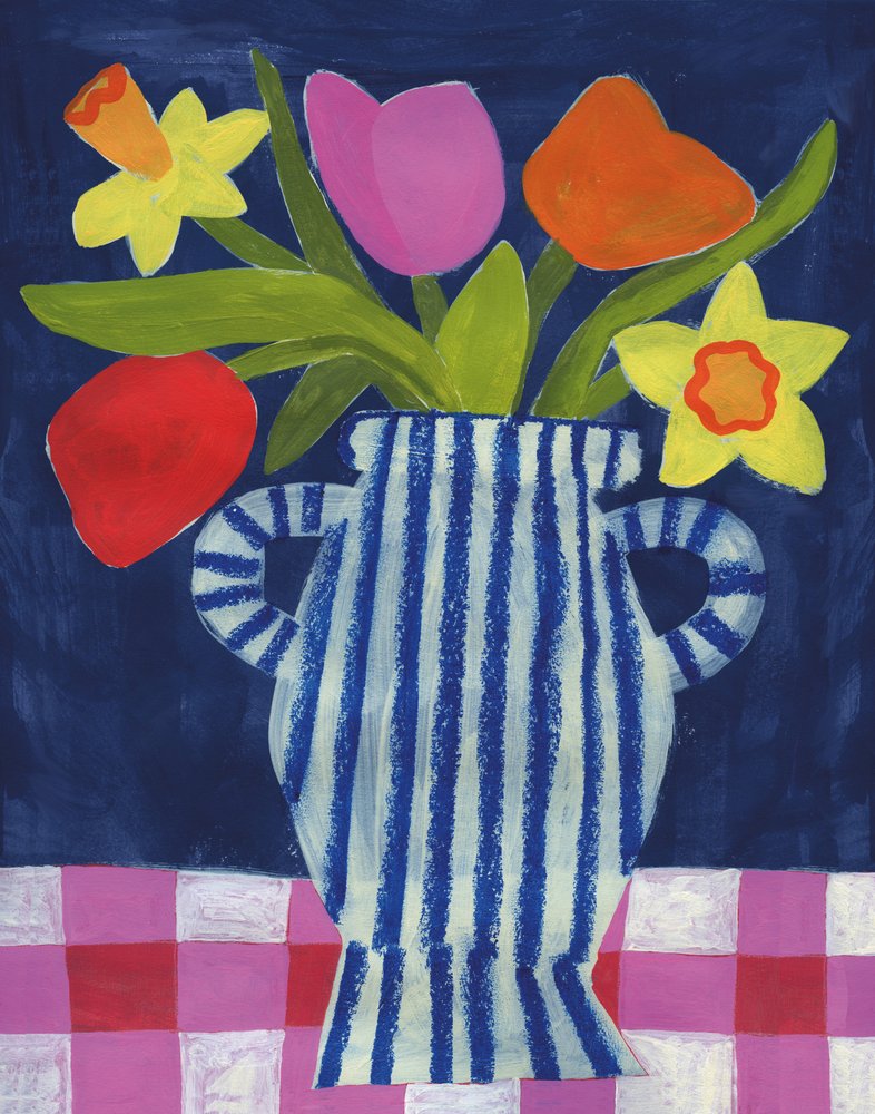 Färgglada vårblommor av Susan Black