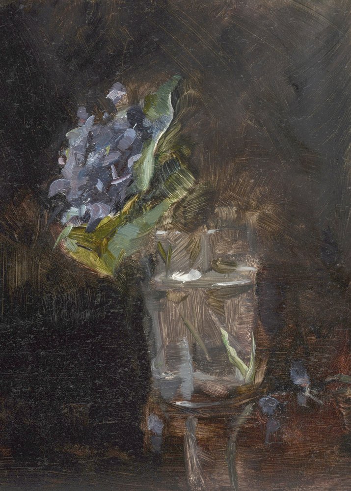 En bukett violer i en vas (1882) av TOULOUSE LAUTREC