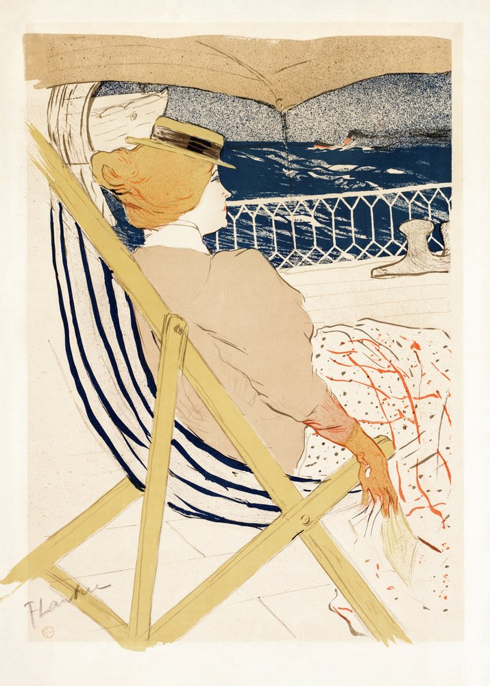 Passageraren på linje 54 (1896) av TOULOUSE LAUTREC