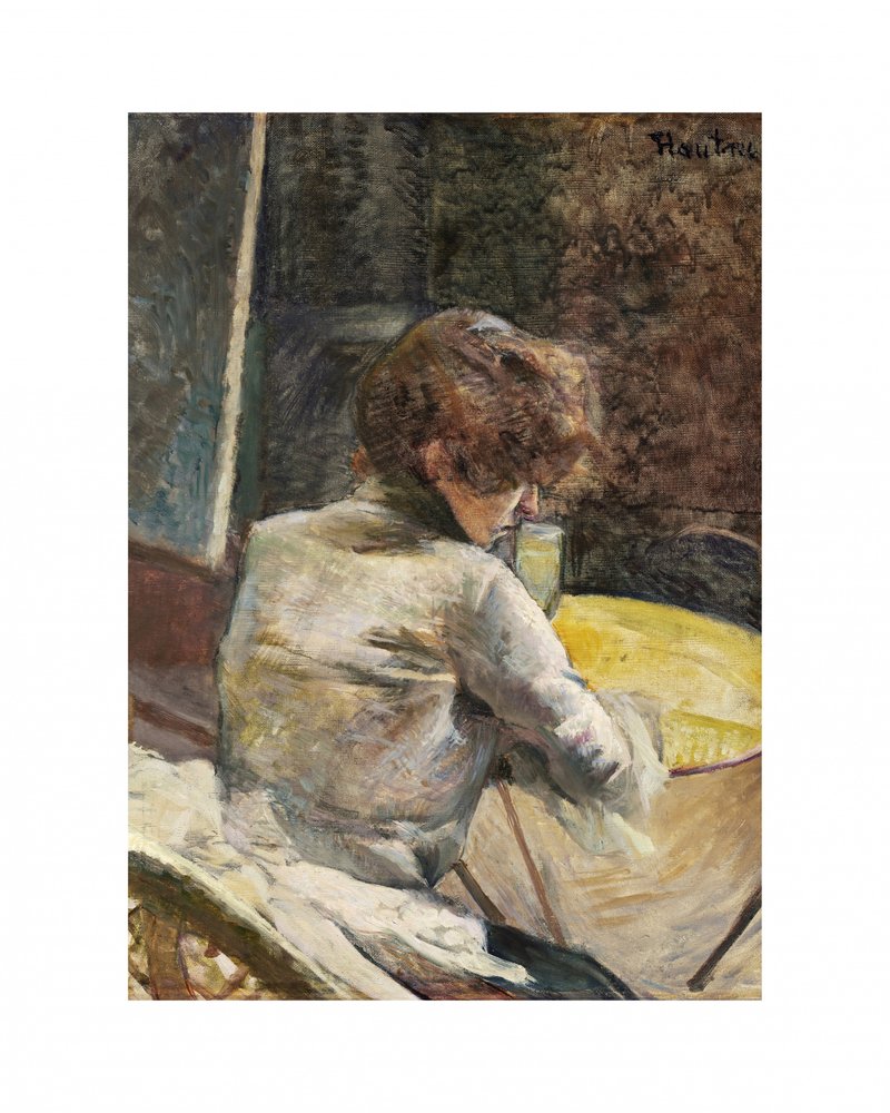 Väntan (ca 1887) av TOULOUSE LAUTREC