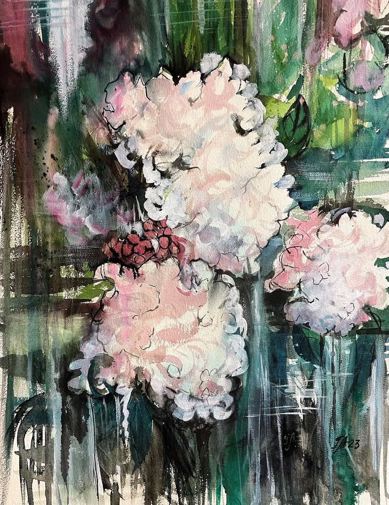 Drömmande blommigt abstrakt av Tanya Lundmark