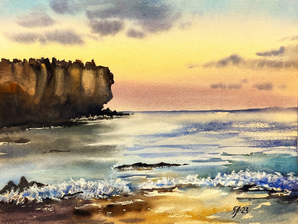 Golden Hour – Havsklipporna av Tanya Lundmark