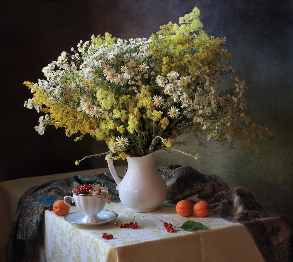 Stilleben med sommarvildblommor av Tatyana Skorokhod