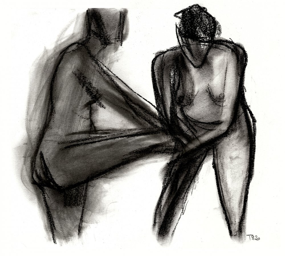 Uttrycksfulla nakenfigurer av Tore Bahnson