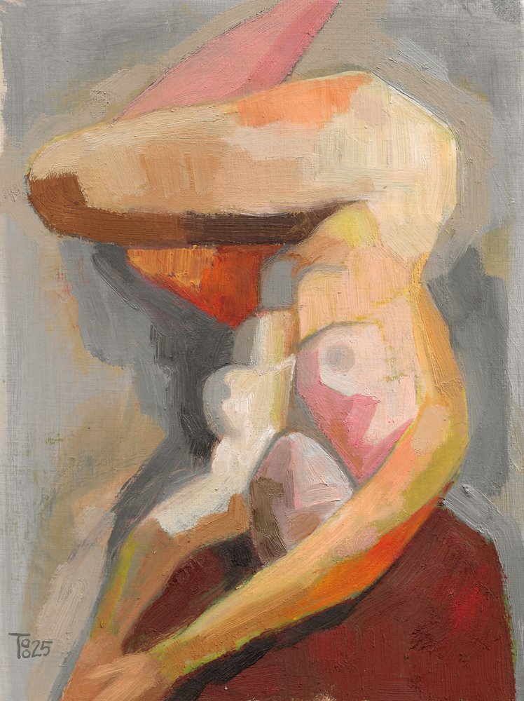 Varm abstrakt figur av Tore Bahnson