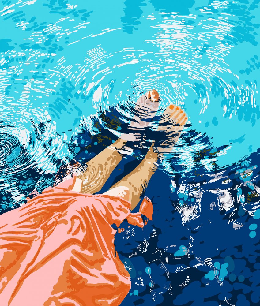 Sommaravkoppling vid poolen av Uma Gokhale