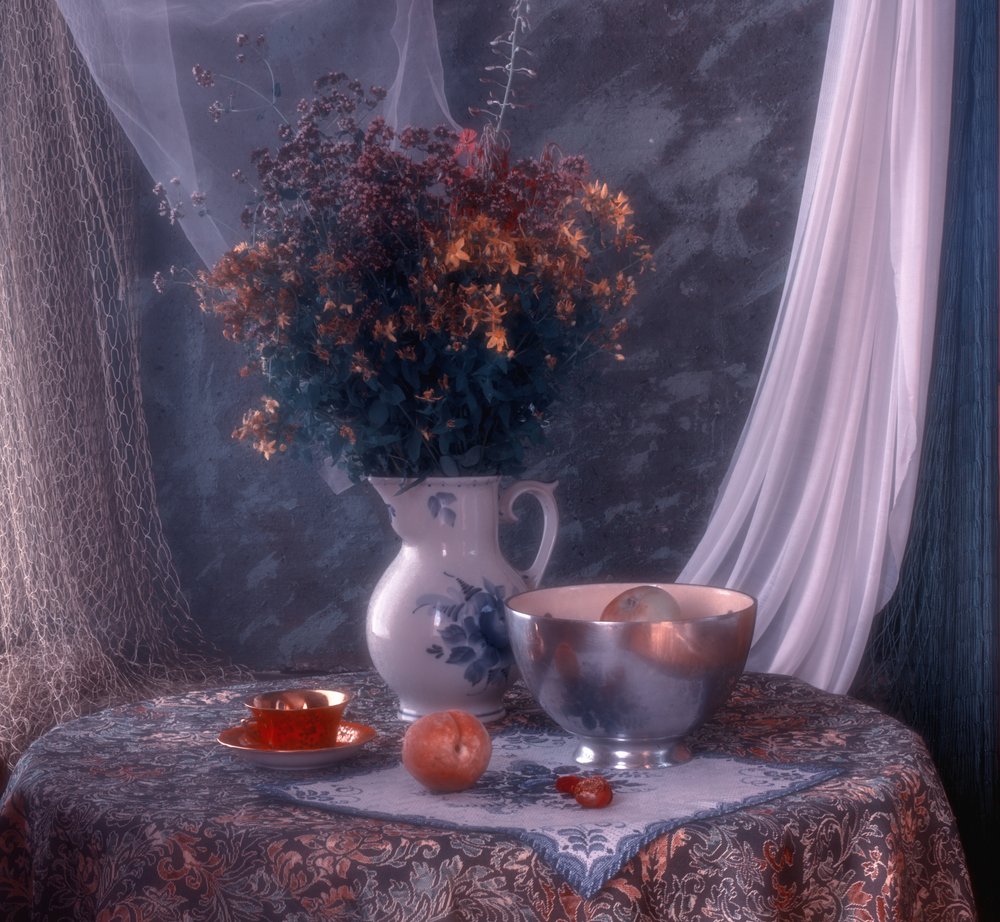 Vintage-blomsterstilleben av UstinaGreen