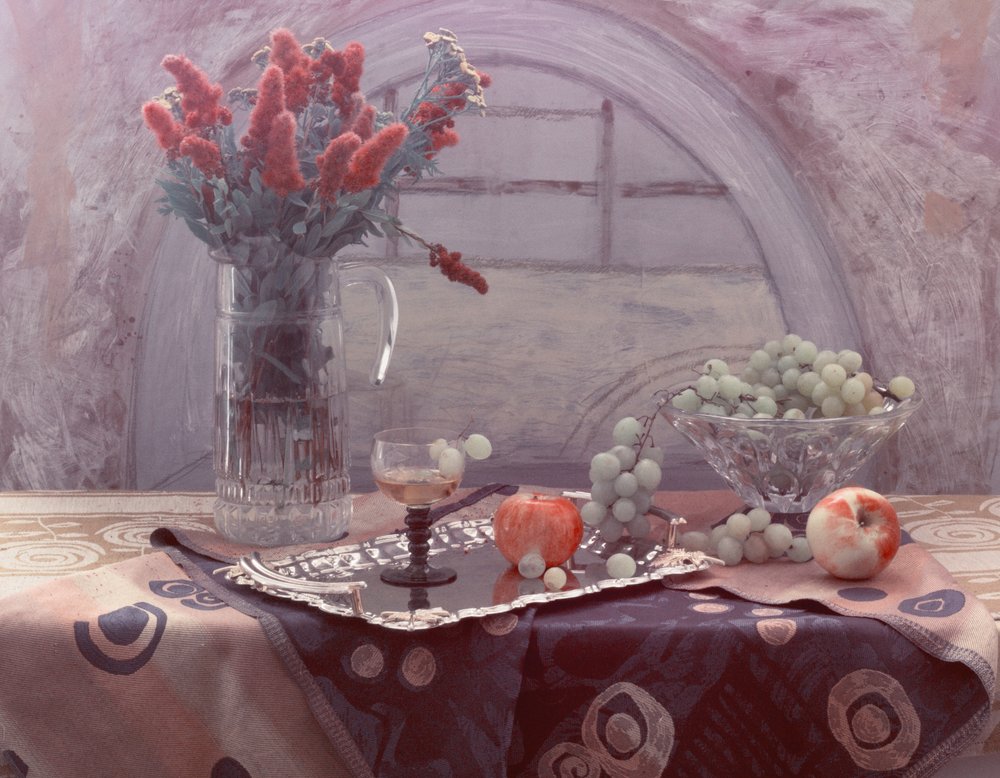 Vintagefrukt och blommor av UstinaGreen