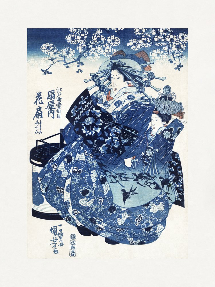 En japansk kvinna (1798–1861) av Utagawa Kuniyoshi