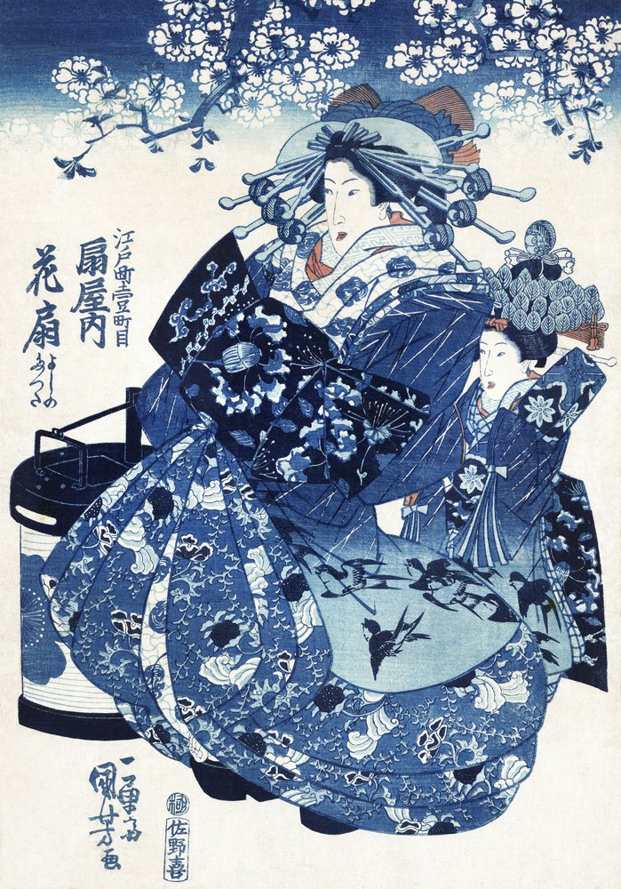 Japansk kvinna (1798–1861) av Utagawa Kuniyoshi
