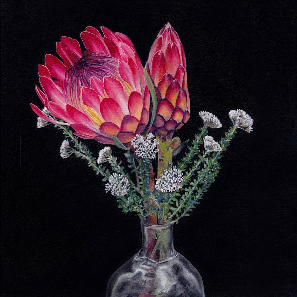 King Protea-bukett av Viccy Wanliss