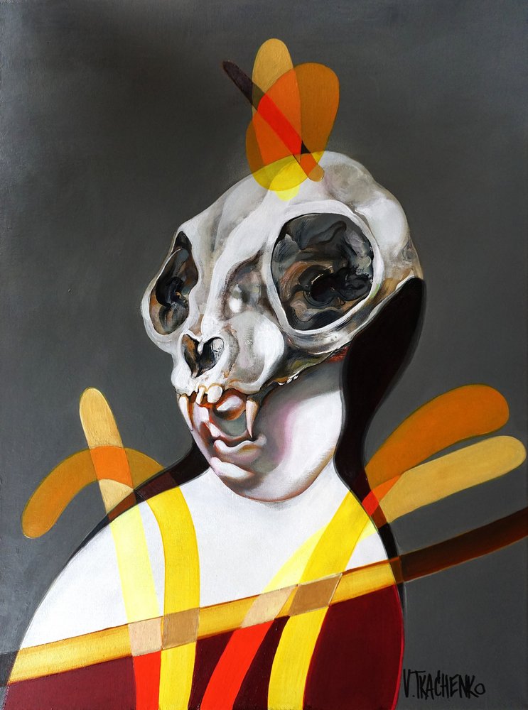 Abstrakt skallefigur av Victor Tkachenko