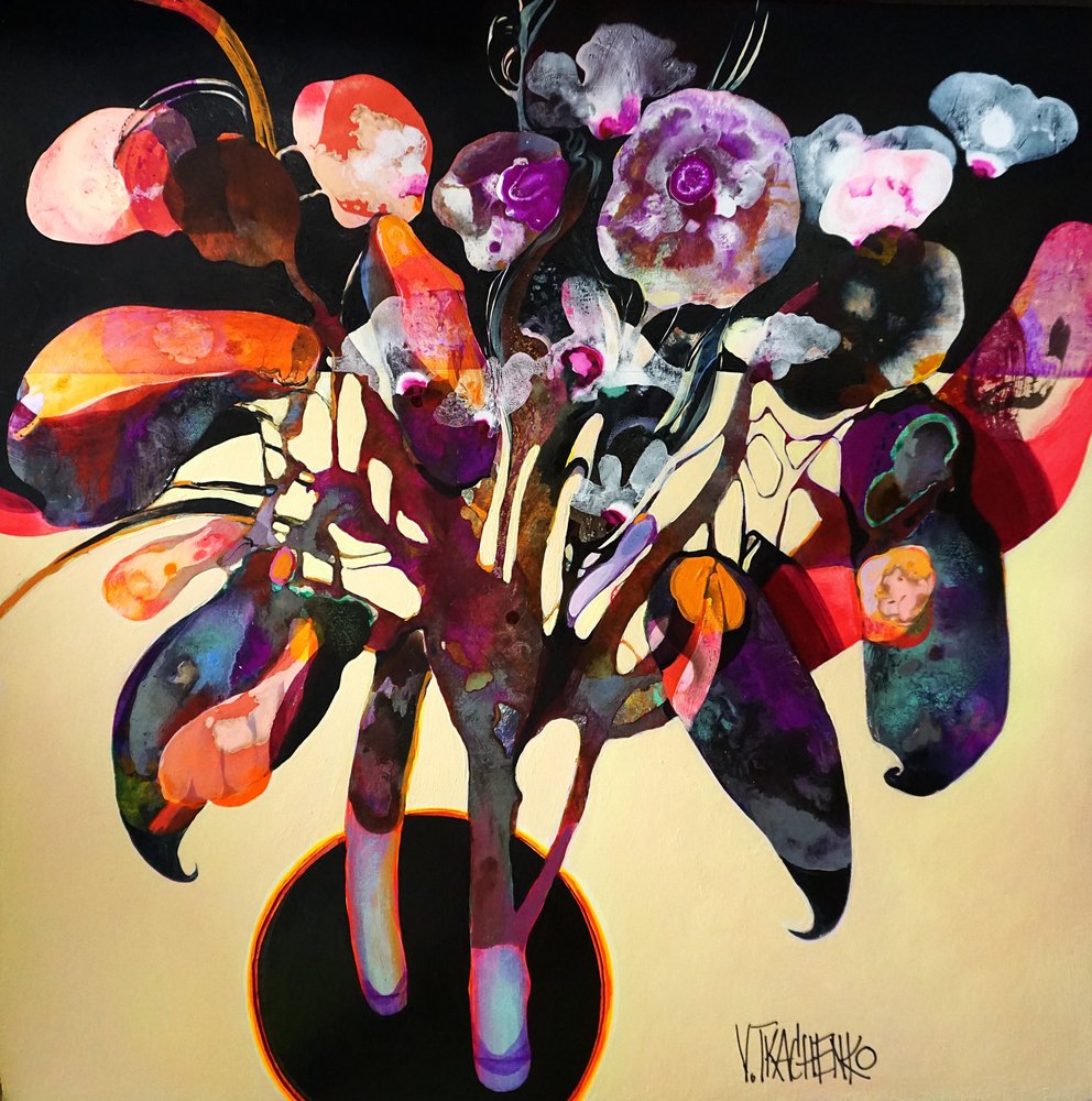 Sammanfattning: Livfull blomning av Victor Tkachenko