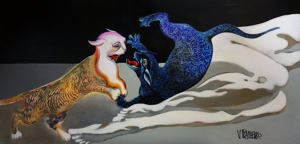 Blue Gold – Kattens omfamning av Victor Tkachenko