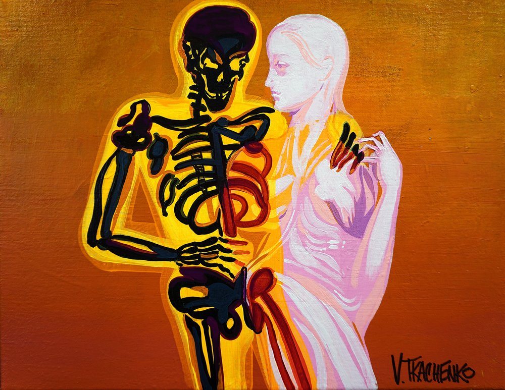 Skelettets omfamning av Victor Tkachenko