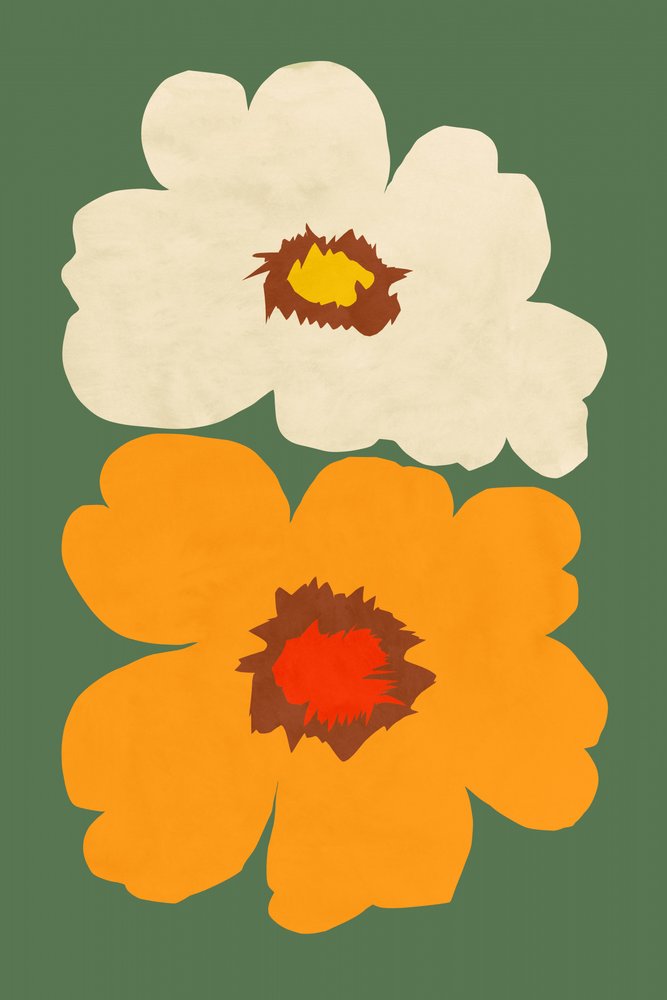 Abstrakta blommor av cartissi