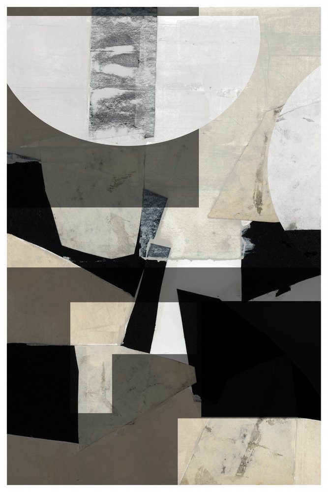 Abstrakt geometrisk collage av cartissi