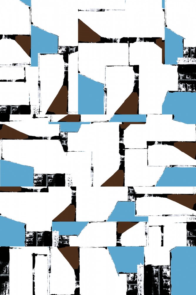 Abstrakt geometrisk collage av cartissi