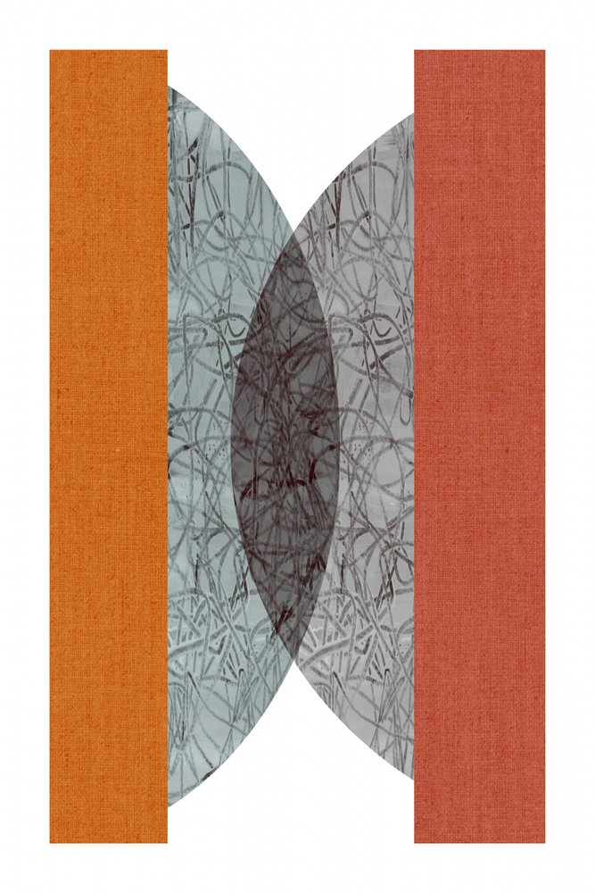 Abstrakt orange geometri av cartissi