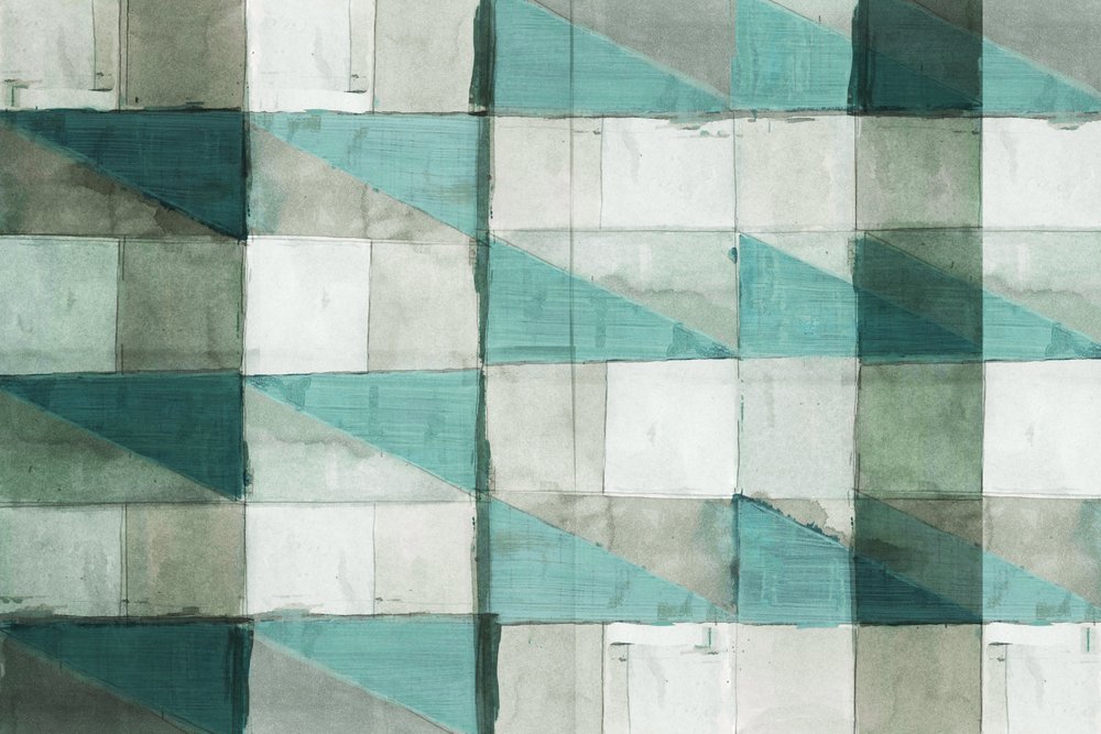 Vattenmönster i geometrisk stil av cartissi