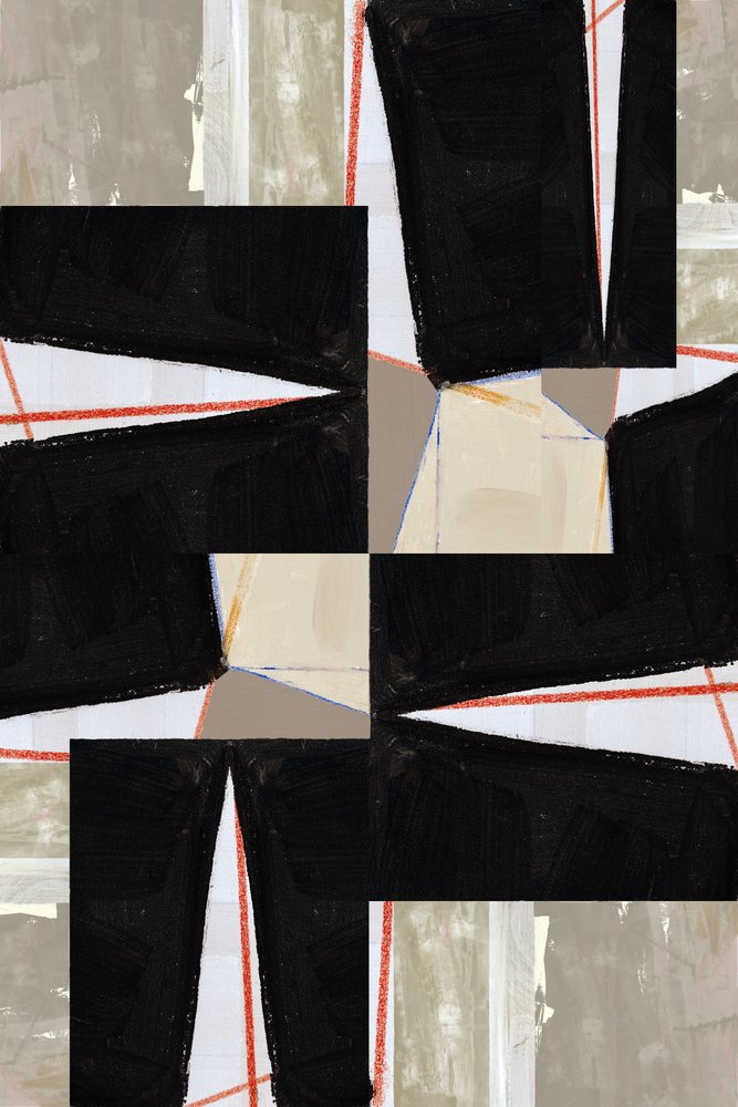 Djärvt geometriskt abstrakt av cartissi